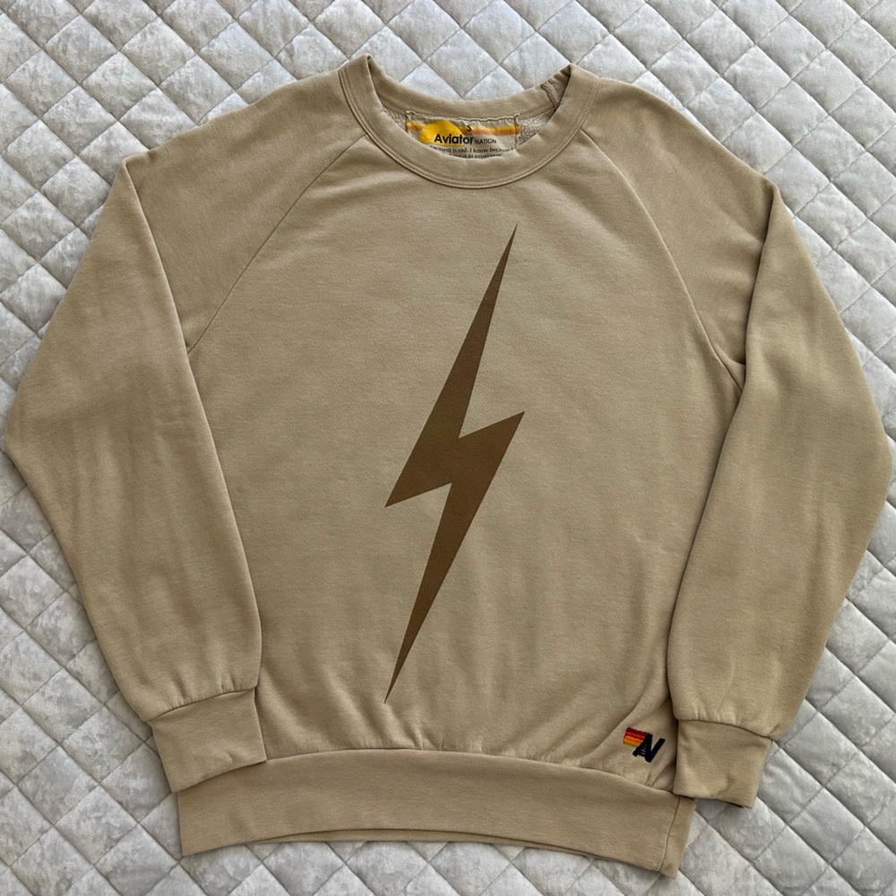Aviator Nation Bolt Crewneck Sweatshirt - Picture 2 of 2